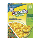 Gerber Graduates Microwaveable Meals Lil' Entrees macaroni & cheese with peas & carrots Full-Size Picture